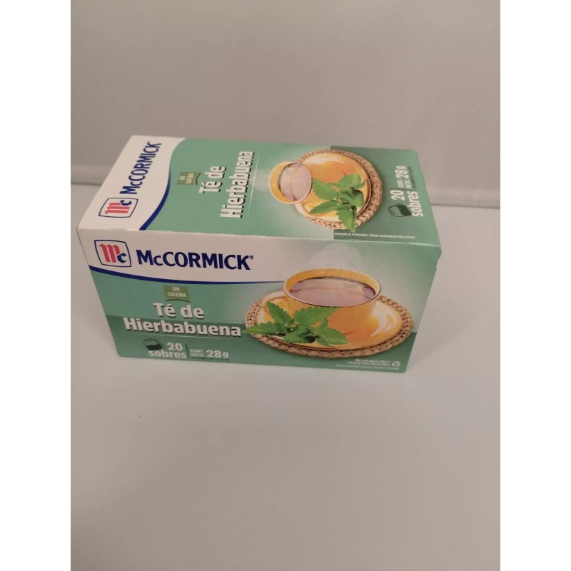 McCormick te de hierba buena con 20 sobres marca mccormick