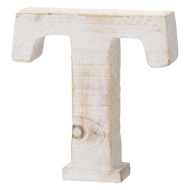 Paseo Wooden Alphabet T Size: Approx. W11 D3 H12 WF-35WH-T
