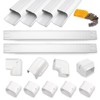 MOOITEK 3" 17Ft PVC Line Set Cover Kit for Ductless
