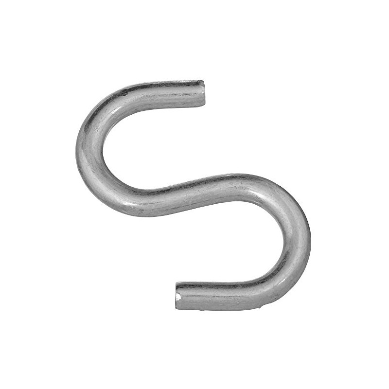 National Hardware N273-441 2076BC Open S Hook in Zinc plated,3