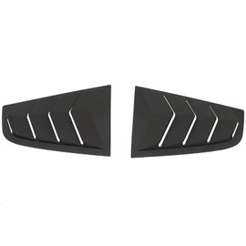 ROADFAR Matte Black ABS Rear Side Window Louvers Air Vent Scoop Shades Cover Blinds Fits For 2003-2008 For Nissan 350Z