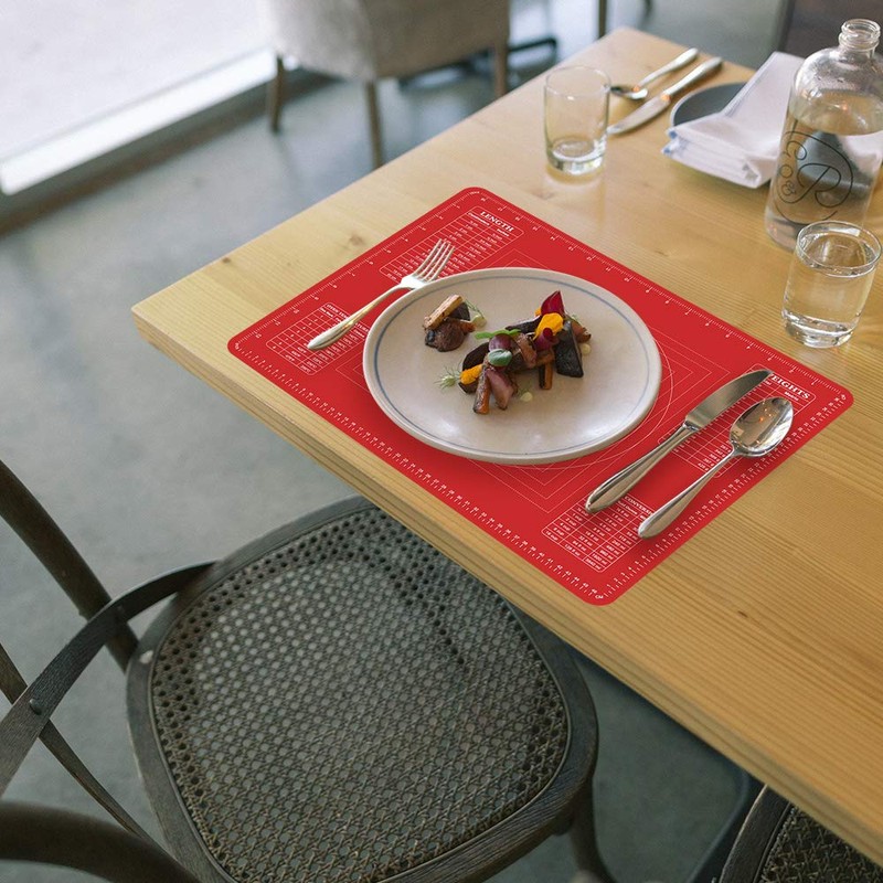 webake Silikon Backmatte Silikonmatte Backen 50 x 40 cm Teigmatte