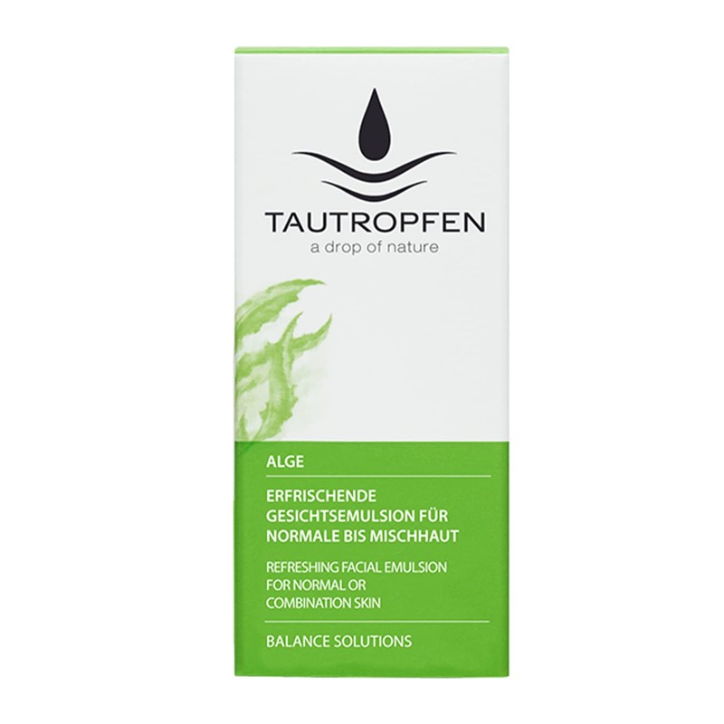 Tautropfen Algae Balance Refreshing Facial Emulsion Solutions for Normal/Combination Skin,