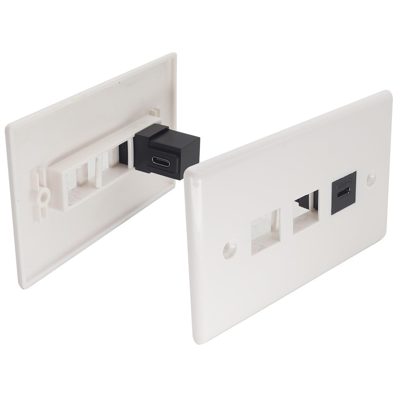 AAOTOKK 90 Degree USB C 3.1 Keystone Insert Jack Connector