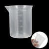 Bivethoi 3 Pack Plastic Beakers, Low Form Graduated Measuring Beakers