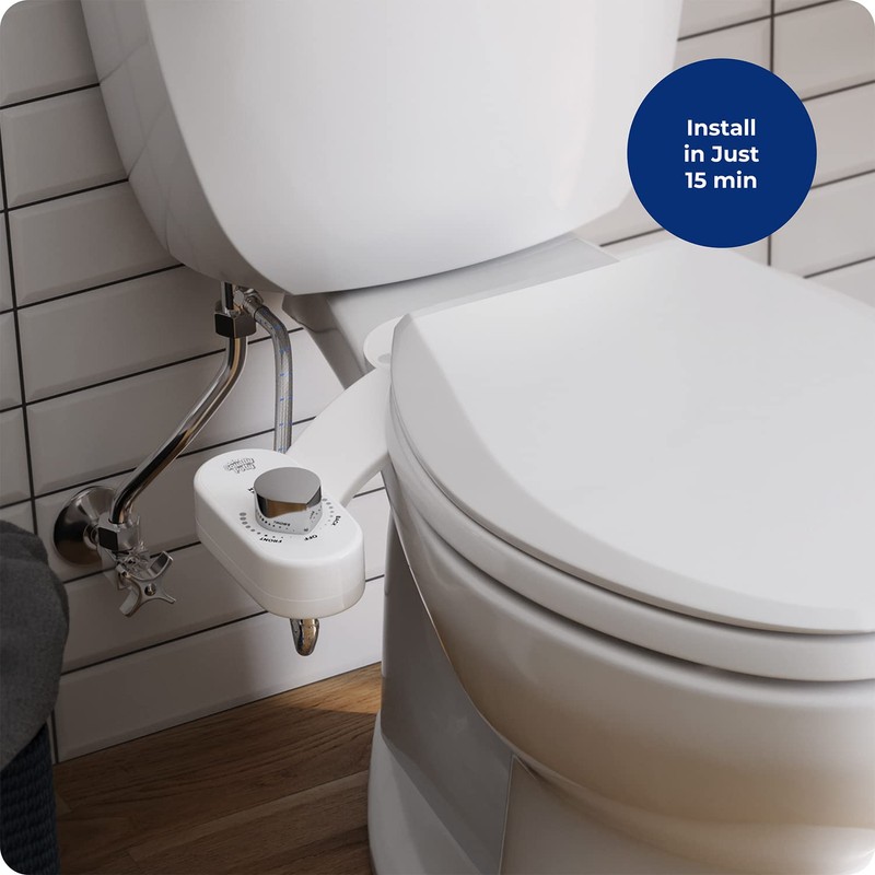 Squatty Potty Refresh-it Dual Stream Fresh Water Bidet Toilet Seat