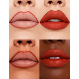 Erinde Lip Stain Marker, Matte Bright Red Lip Liner Stain Pen, Highly Pigmented Long-Lasting Wear Transfer-Proof Lip Liner Contour Lip Tint Waterproof Lipstain, 01