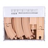 Wooden Train Track Set for Toddlers Assembly Kit Building Toys
