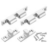 sourcing map 2Pcs Cabinet Latch Double Roller Catch, Lock Stop