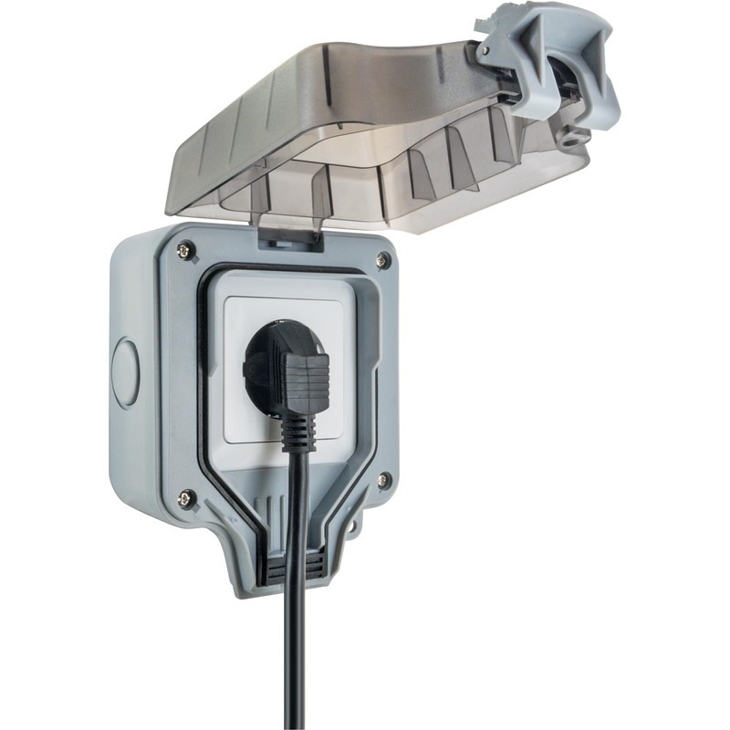 SCHWAIGER SOAD0100 Outdoor Socket Surface-Mounted Outdoor Socket Weather Protection Cover