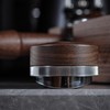KNODOS 58mm Espresso Distribution Tool Walnut Coffee Distributor Adjustable Depth
