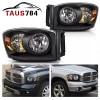 LEDKINGDOMUS Headlights Assembly Pair for 2006-2008 Dodge Ram 1500 2500