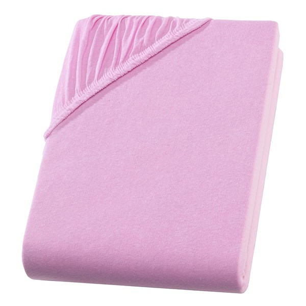 Visaggio Fitted Sheet, 100% Cotton Jersey Fitted Sheet, Bed Sheet,