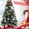 Outus 61 Pcs Glitter Christmas Tree Ornament Set Glitter Shatterproof