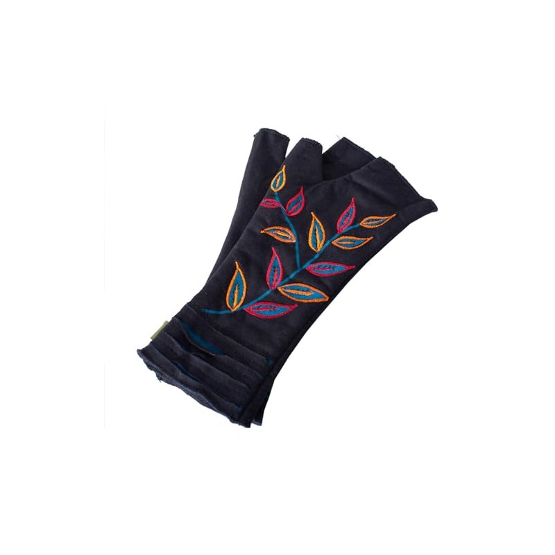 Vishes - Alternative Clothing - Embroidered Women's Gloves with Thumb