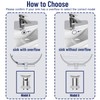 Bathroom Sink Drain Kit with Flexible Expandable Pipe: Odor-Free &