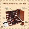 Crazy Games Backgammon Sets for Adults with Premium Leather Case