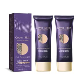 2 Stück Tattoo Abdeckung Creme, Complexion Perfector, Körper Concealer Cream, Tattoo Concealer, Narben Cover Up, Abdeck Make Up Kosmetikprodukt, Wasserfest, Langanhaltend Körper Make Up, 01