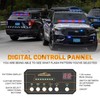XRIDONSEN 35 inch Traffic Advisor Red Blue Police Lights 48