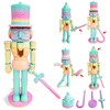TUTHKOTH Articulated Rainbow Nutcracker Statue for Adults - 10.2 Inch