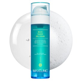 MAXCLINIC - Blue Tansy Oil to Foam - Limpiador Facial Coreano - Desmaquillante en Aceite y Espuma - Control de Sebo - Para Todo Tipo de P...