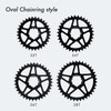 DJC Bike Chainring Direct Mount 1mm Offset Round Chainring for