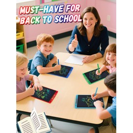 24 Pack LCD Writing Tablet for Kids - 8.5in Colorful Drawing Tablet Pad for 3 4 5 6 7 8 Kids Back to School Gifts, Reusable Doodle Board for Boys Girls Classroom Prizes Party Favor Travel Toys