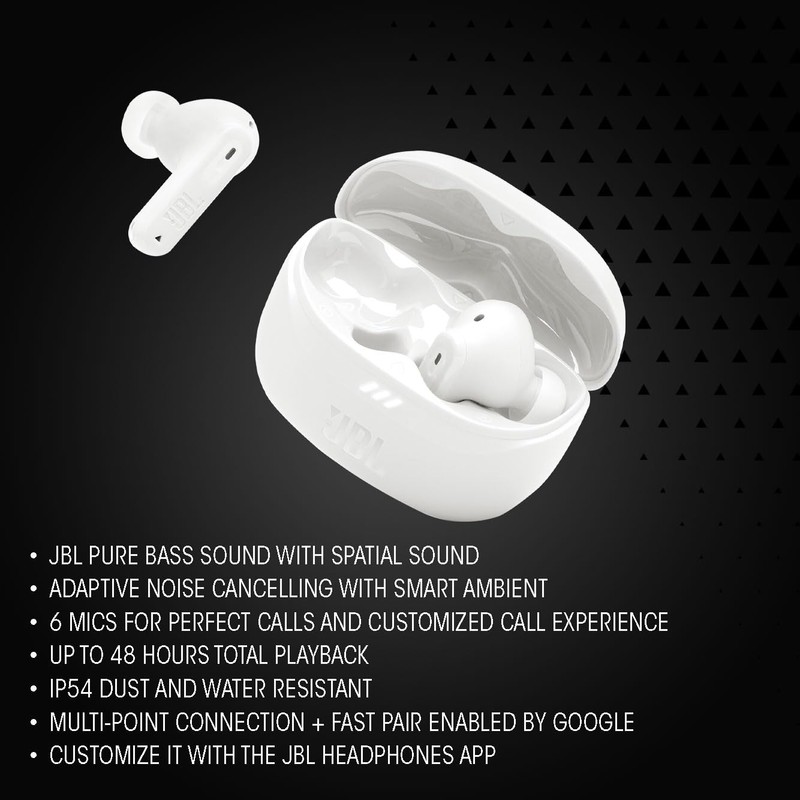 JBL Tune Beam 2 Ghost Edition, JBL Pure Bass Sound