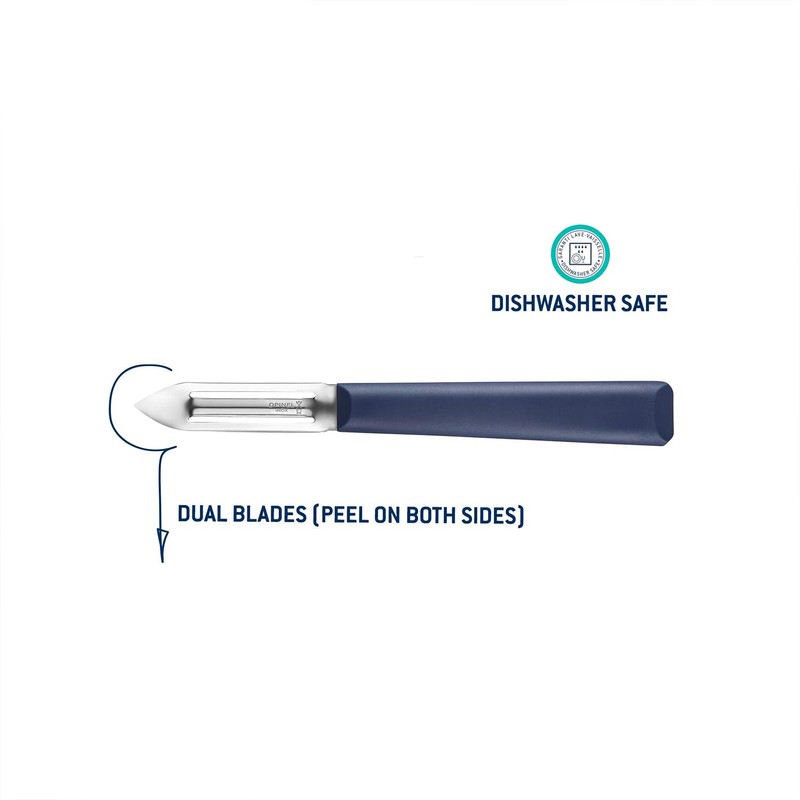 Opinel Les Essentials+ No. 315 Peeler, Corrosion Resistant + Dishwasher