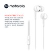 Motorola Sound- Earbuds 105 Audífonos Cableados con Micrófono Manos Libres,