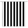 Black and White Stripes Shower Curtain, Fabric Home Decor Shower
