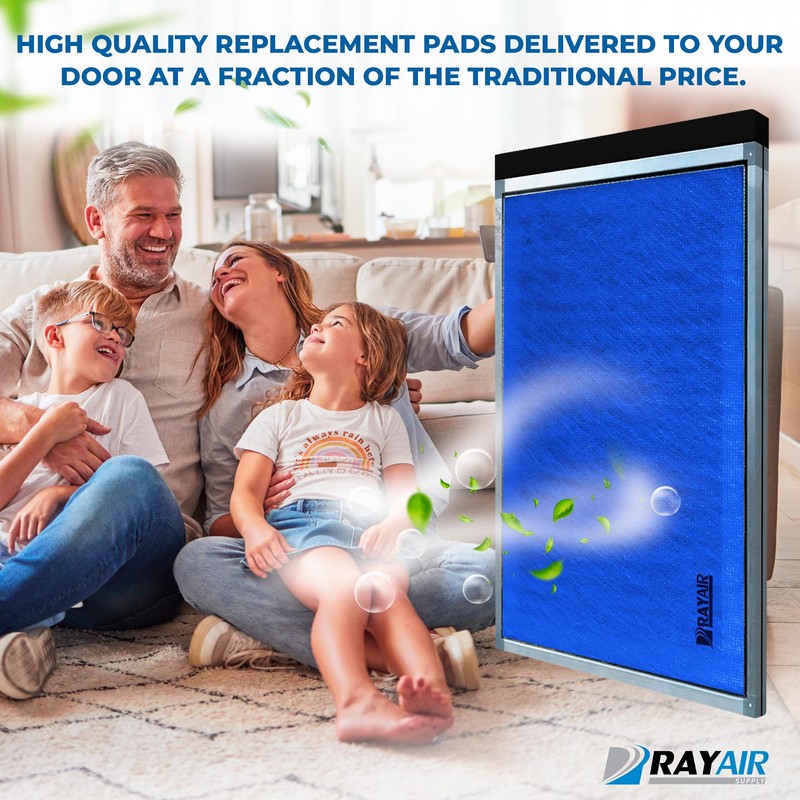 RAYAIR SUPPLY 14x25 Replacement Filter Pads Compatible with Dynamic Air