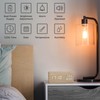 Virklyee Wooden Digital Cube Alarm Clock with LED Temperature Display,