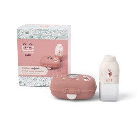 monbento Children's Lunch Box, Cinnamon Fox - MB Gram & MB Positive S Drinking Bottle, 600 ml, BPA Free - Ideal for School, Park, Travel