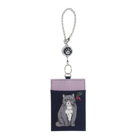 Noah Family Pass Case with Vintage Cat Reel, N