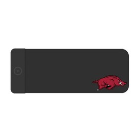 OTM Essentials University of Arkansas - Fayetteville Classic Wireless Charging Cloth Desk Mat, Durable Office Supplies, Non-Slip Base, Quick Charging Wireless Desk Pad, Black
