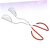 LABRIMP Stainless Steel Pizza Tongs Food Tongs for Serving Multi-use