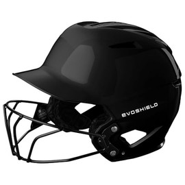 EvoShield XVT™ 2.0 Gloss Batting Helmet with Facemask - Black, Large/X-Large