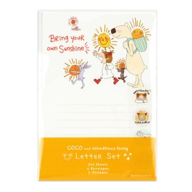 Coco-chan RYS-965 Greeting Life Letter Set, March, Yellow