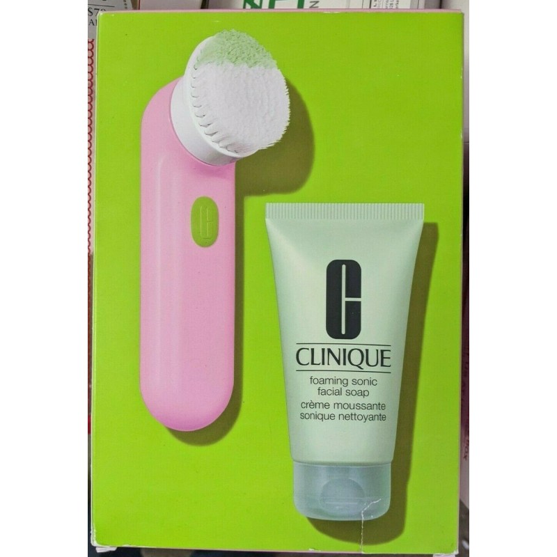 Clinique Limited Ed. Sonic Cleansing System Purifying Cleansing Brush/Makeup All