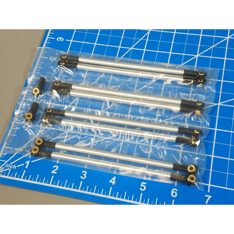 JP Garage Aluminum Front & Rear Axle Linkage Rod Set