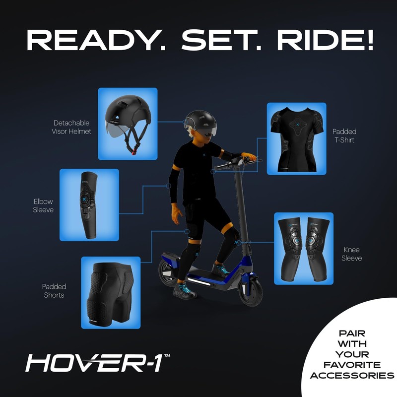 Hover-1 Vivid Folding Kick Scooter for Kids (5+ Year Old)