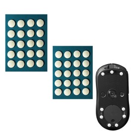 TOUFEIYUAN Mouse Sole, Universal Circular, Anti-Slip, Ultra Low Friction, 80 Tablets, 0.2 inches (6 mm), Straight Length 0.2 inches (6 mm), Heavy Duty Mouse Foot Replacement, Round Edge, Ultra Low