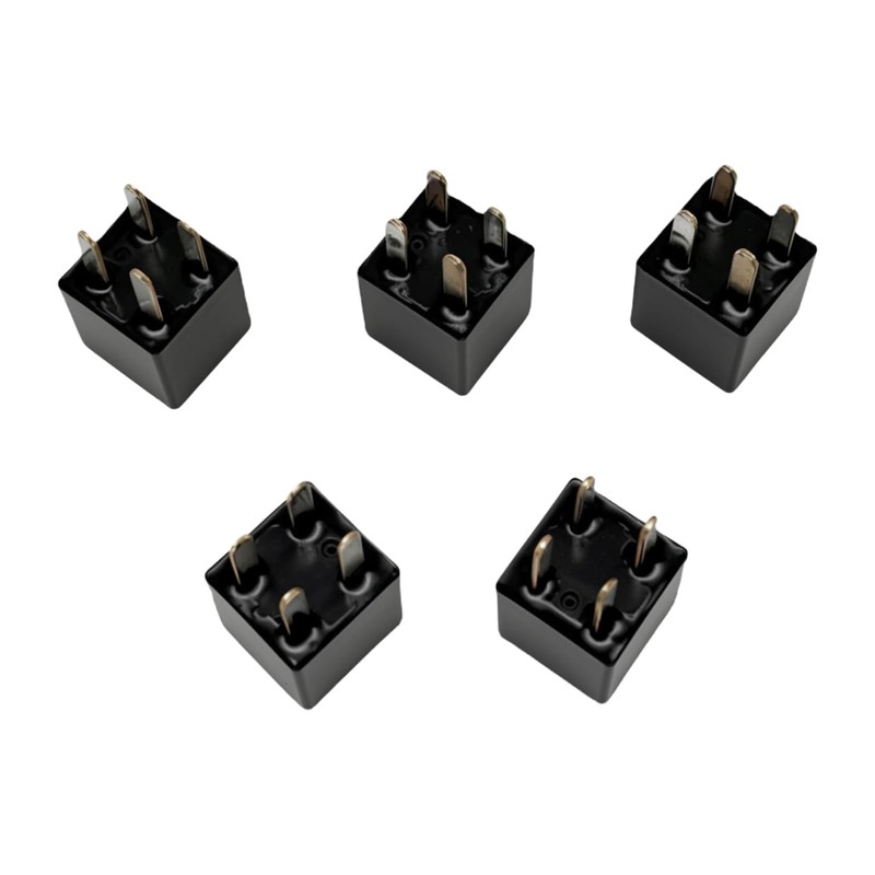 HYNYHT 5pcs Automotive Relay 12VDC 20A 4-Pin 5L3T-AA Compatible with