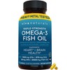 Viva Naturals Triple Strength Omega 3 Fish Oil Supplement -