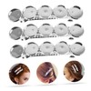 Hohopeti 5pcs Hair Clip Bezel Tray for Jewelry Making Round