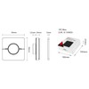MiBOXER K0-W Rotary CCT Scene Remote, Wireless 2.4GHz LED Dimmer,