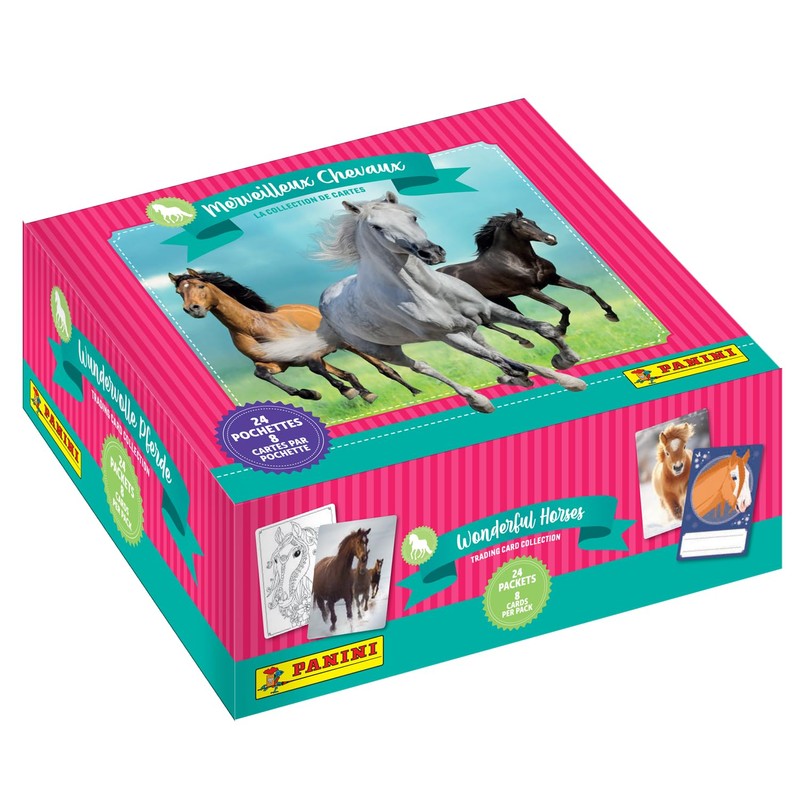 Panini Merveilleux Chevaux Trading Cards Box with 24 Sleeves 005011BOX24F