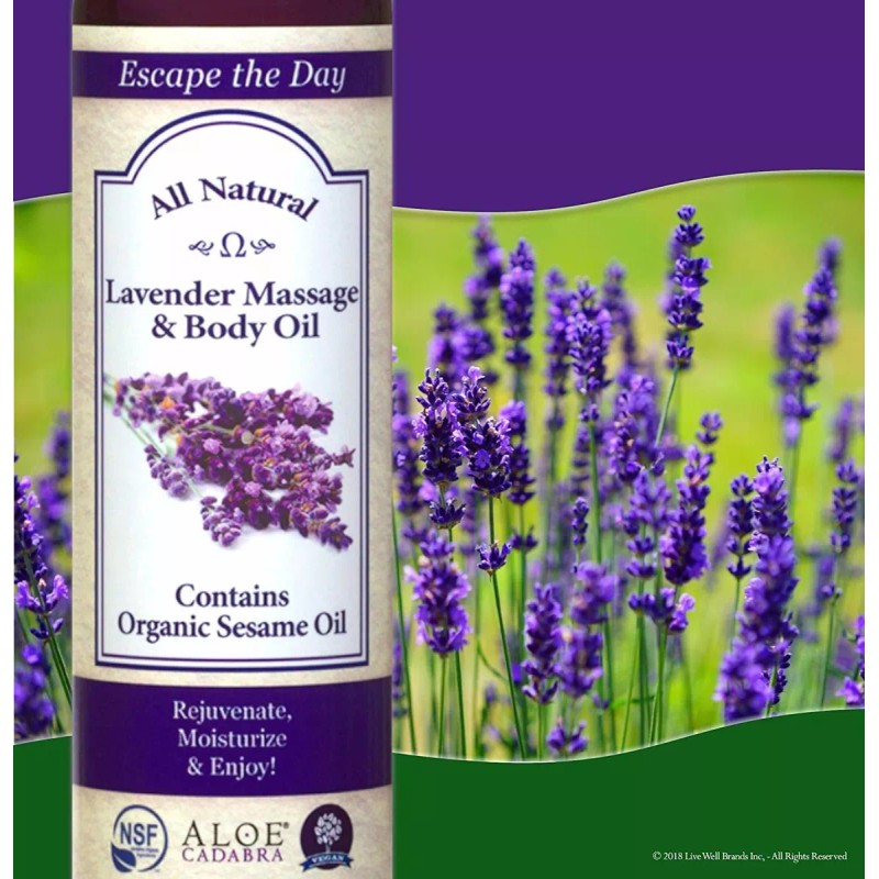 Aloe Cadabra Cuerpo Aceite De Masaje Mejor Para Orgánica Cal