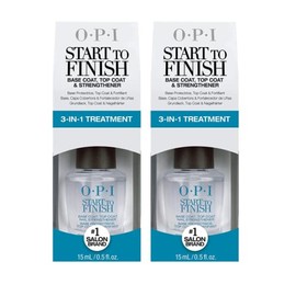 Nail Polish Treatment, 3-in-1 Start to Finish Nail Formaldehyde Free Treatment, 0.5 Fl Oz x Set of 2